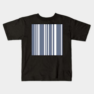 Preppy Navy Stripe Pattern Kids T-Shirt